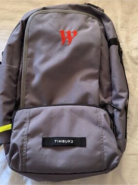 Timbuk2 Gray Q Laptop Backpack 2.0  with a W logo